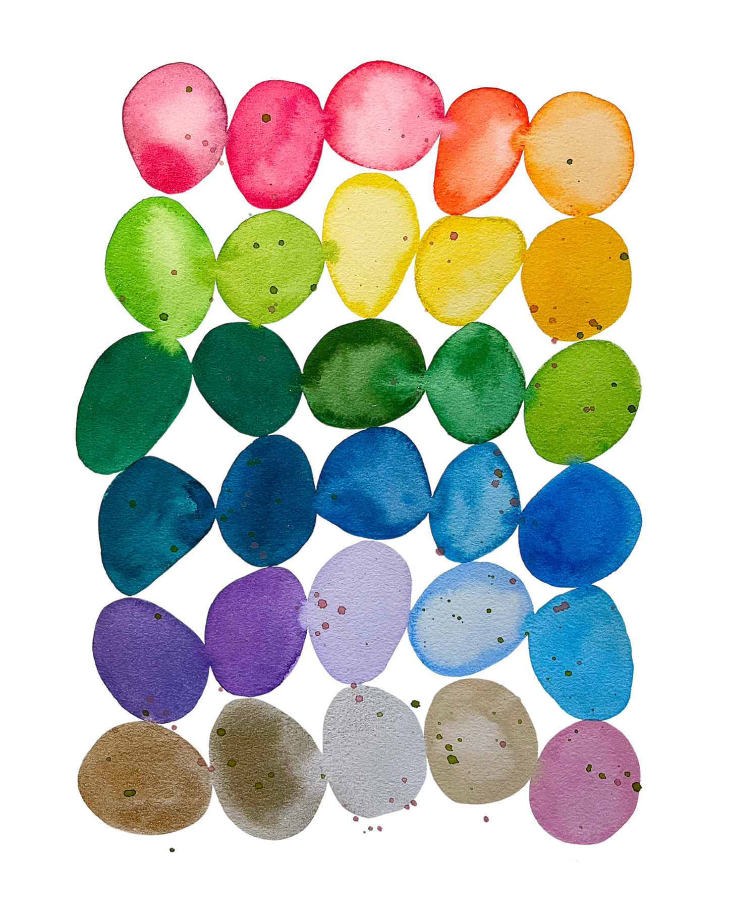 Rainbow Beach Stones II Fine Art Print