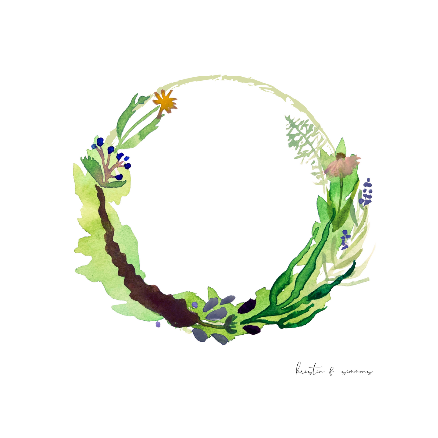 Sea Garden Wreath I