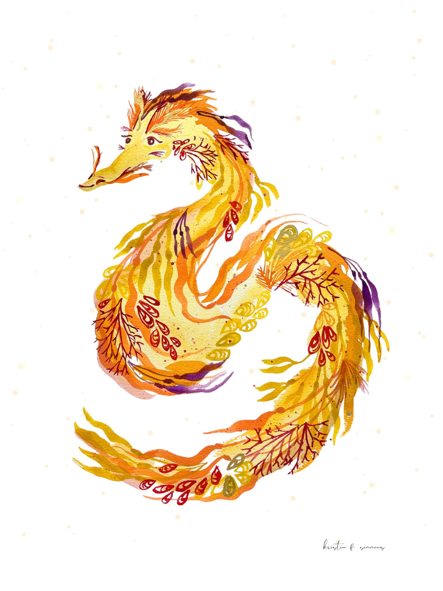 The Golden Kelpie ~ Original Seaweed Creature