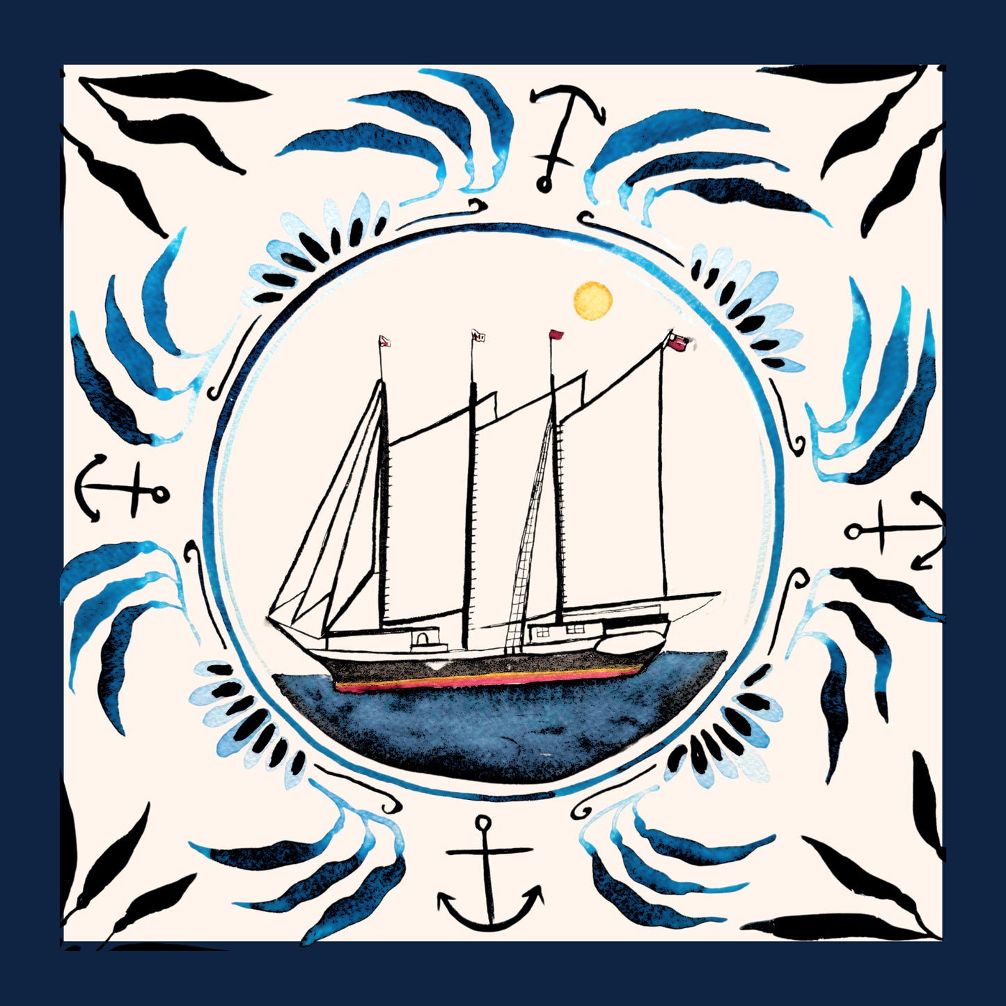 Watercolor Silk Scarves